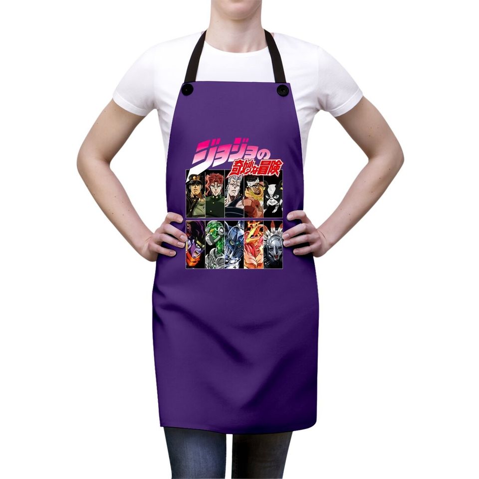 Jojo's Bizarre Adventure Summer Cool Short Sleeve Classic Tt Apron