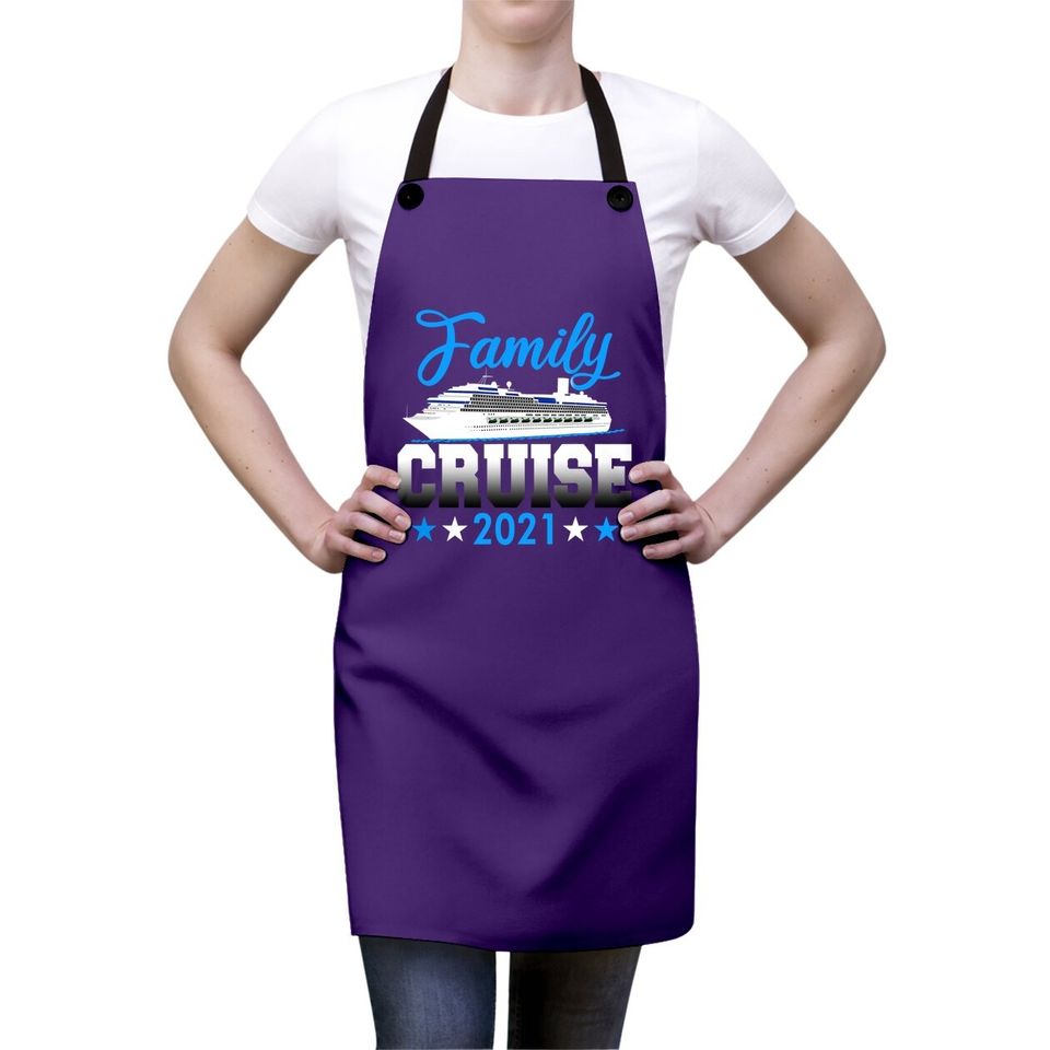 Family Cruise Matching Vacation Apron