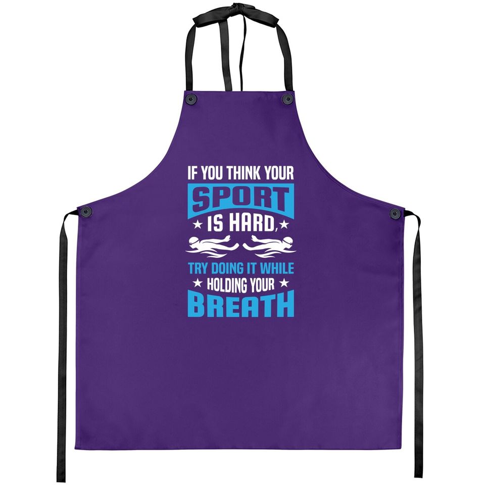 Proud Swimming Lover Quote Gifts Swimmer Saying Gift Apron