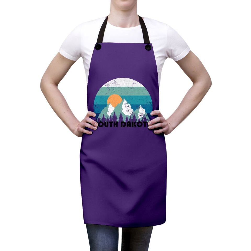 South Dakota State Retro Vintage Apron