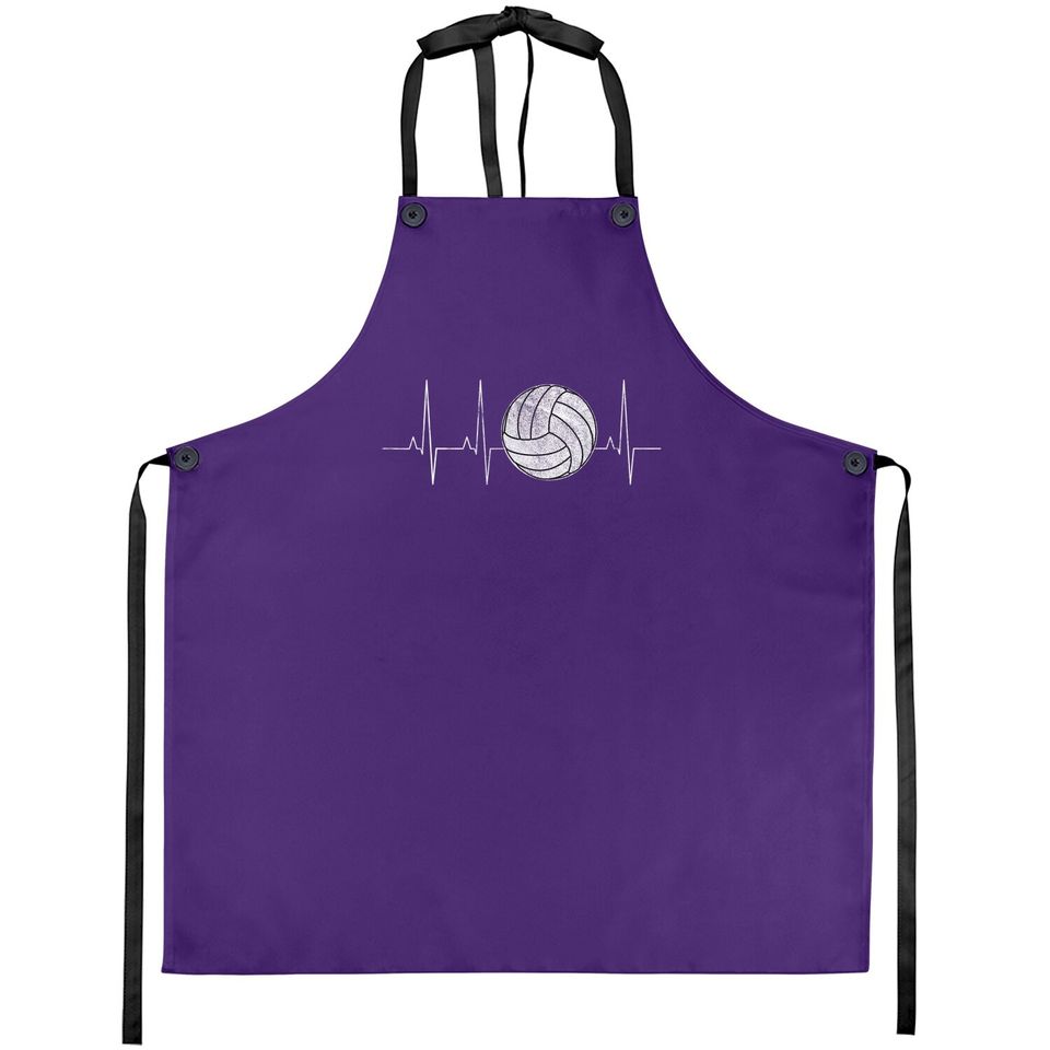 Volleyball Heartbeat Apron As Apron