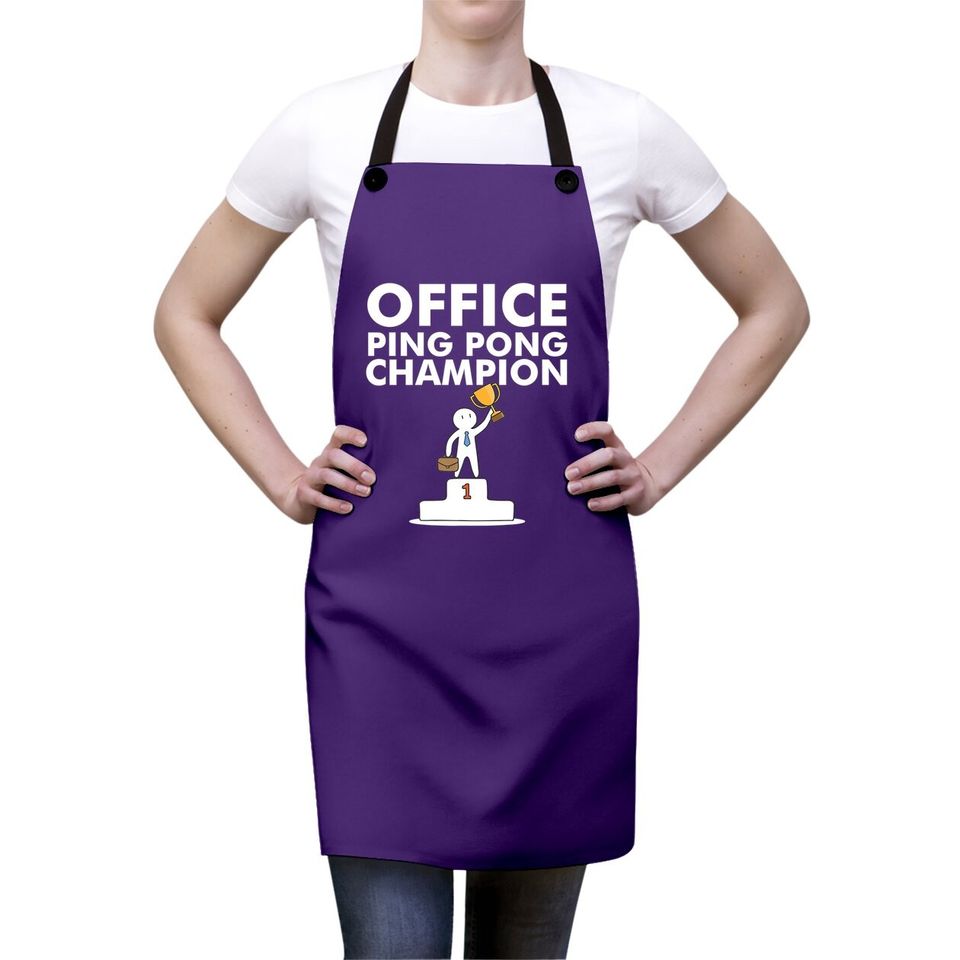 Office Ping Pong Champion And Table Tennis Apron
