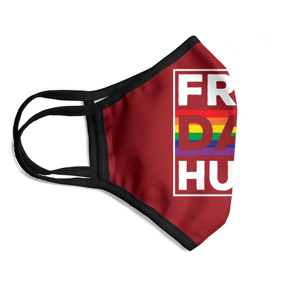 Free Dad Hugs Rainbow Lgbt Pride Fathers Day Face Mask