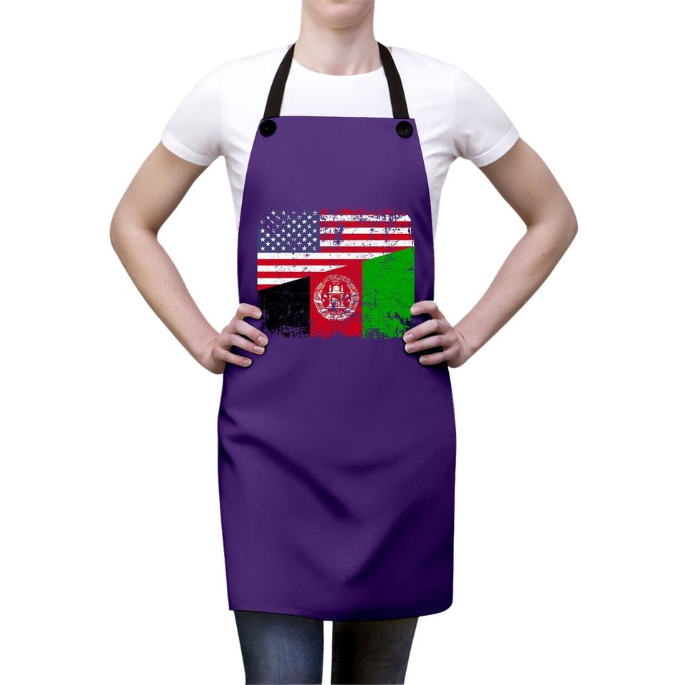 Usa Afghanistan Flag Apron