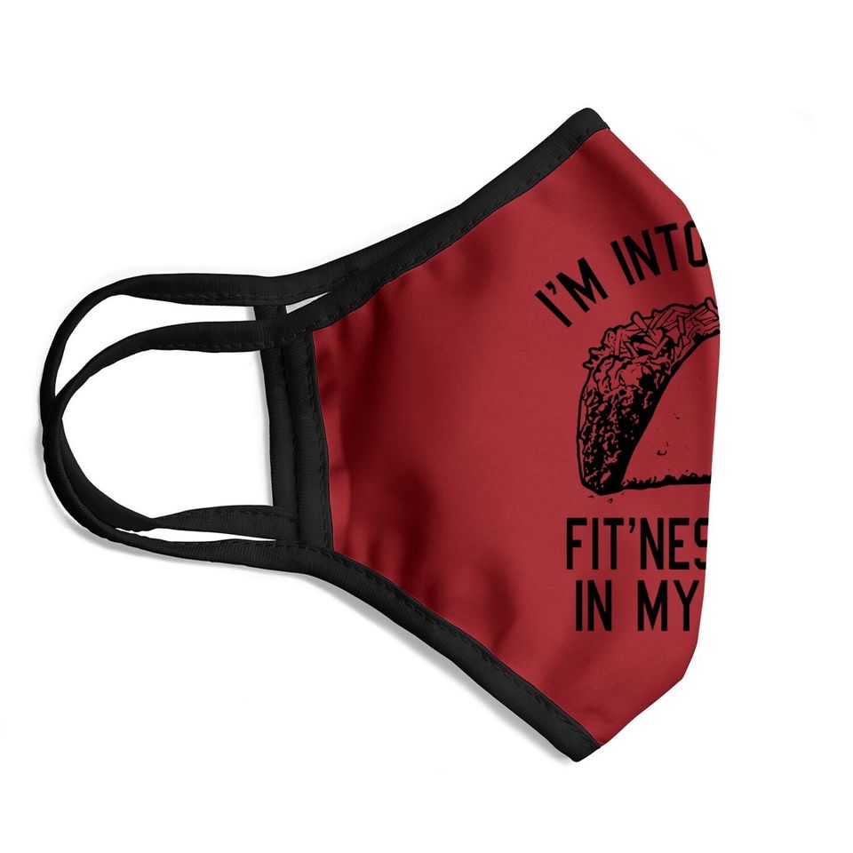 Fitness Taco Funny Gym Face Mask Cool Humor Graphic Muscle Face Mask For Ladies