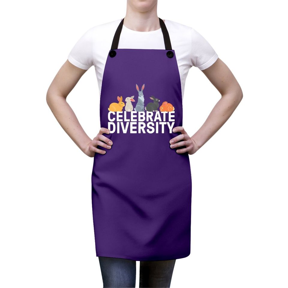 Rabbit Bunny Gift Celebrate Diversity Apron