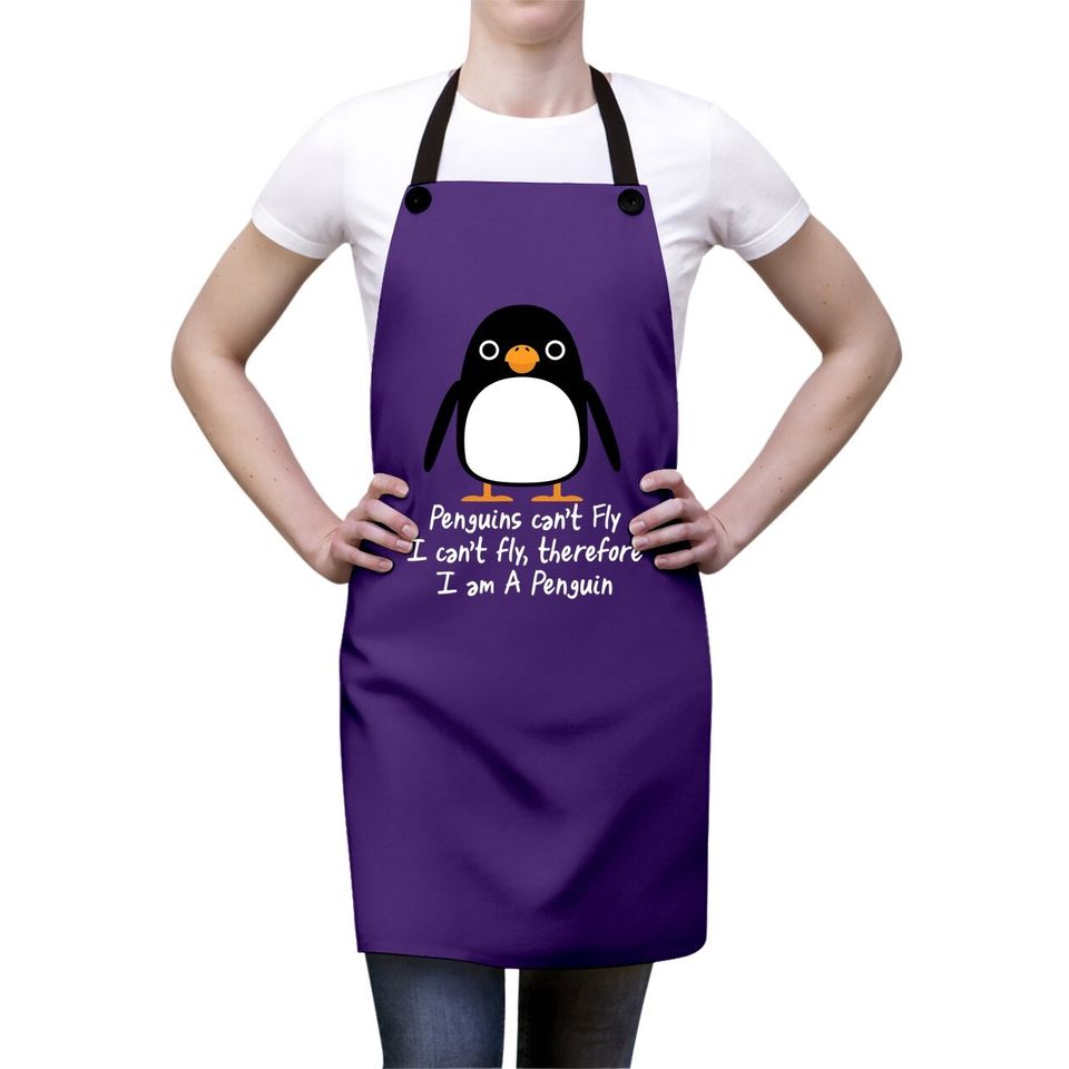 Penguin I Can't Fly Animal Apron