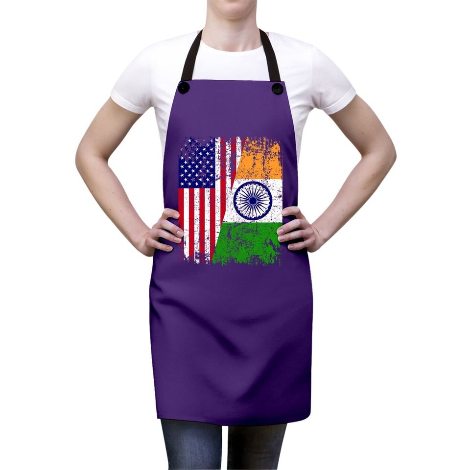 Half American Flag | Usa India Flag Apron