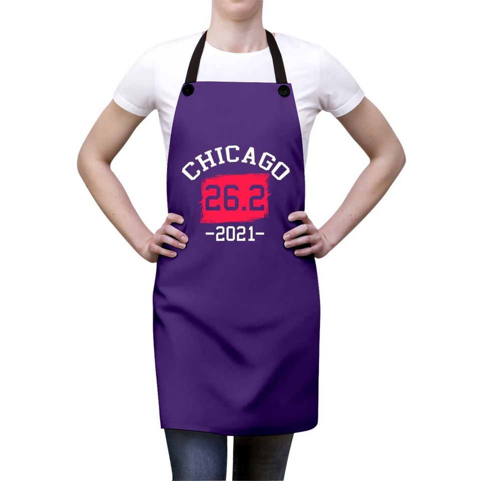 Chicago 26.2 2021 Marathon Running Runners Apron