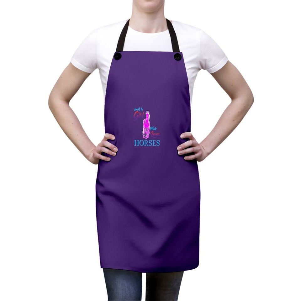 Just A Girl Who Loves Horses Apron