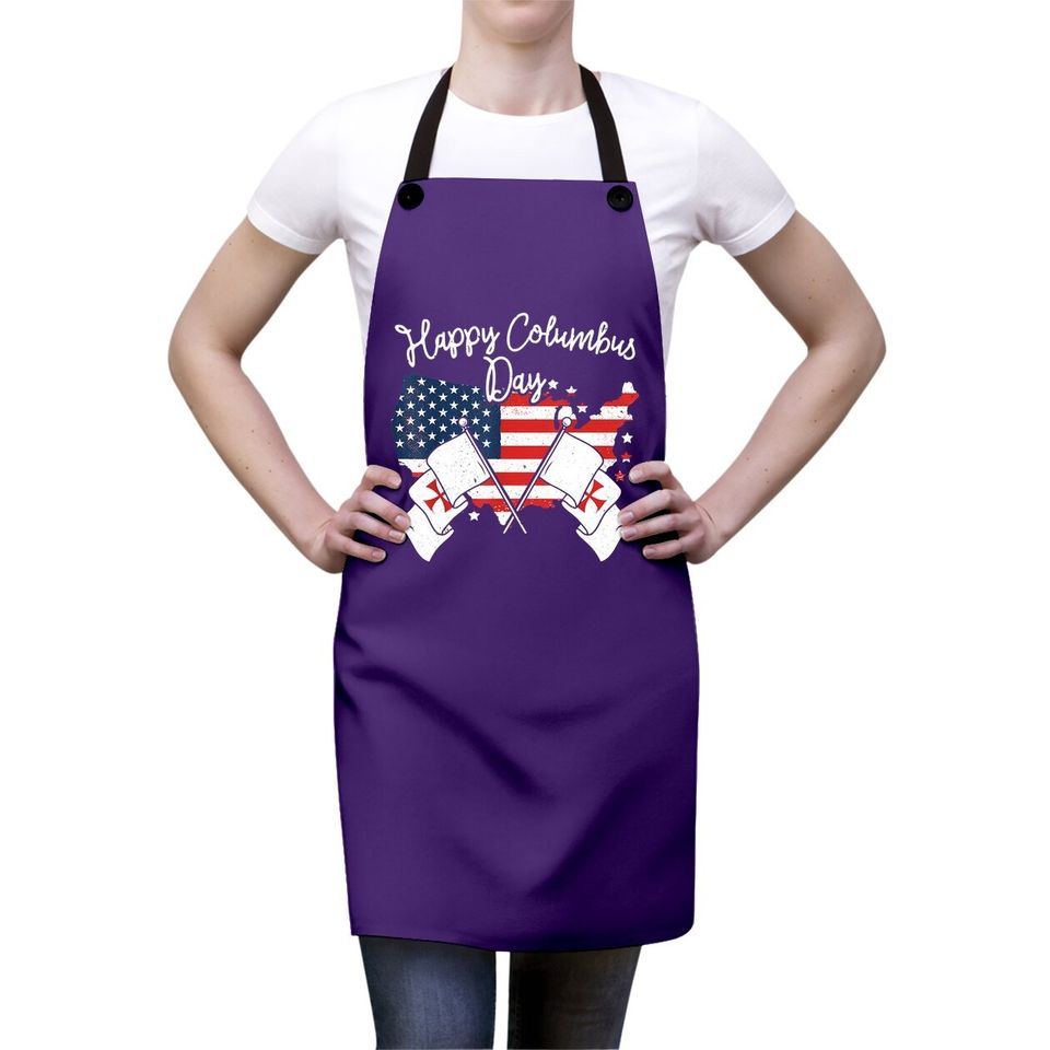 Happy Columbus Day Apron