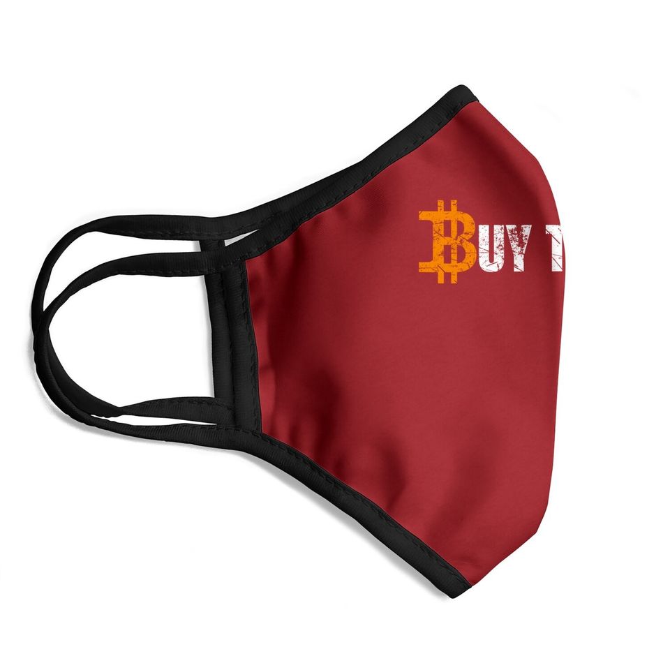 Funny Bitcoin Crypto Vintage Cryptocurrency Face Mask