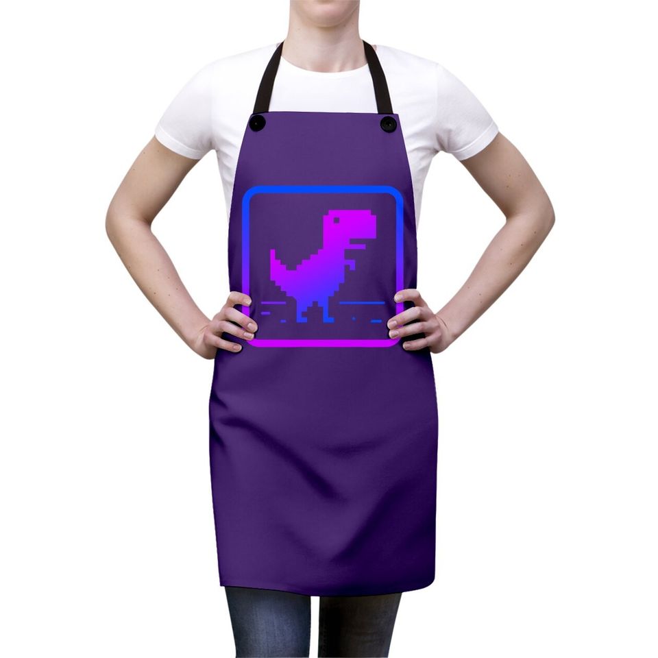 No Internet Dinosaur Graphic Design Apron