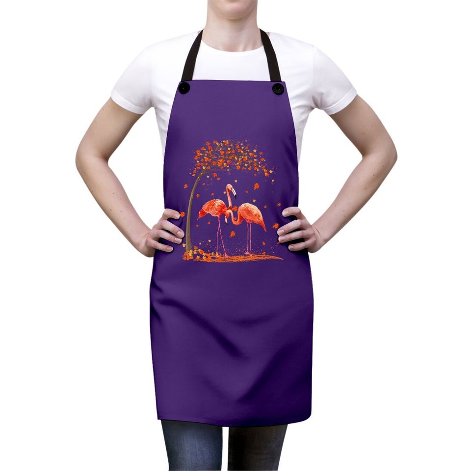 It's Fall Y'all Flamingo Thanksgiving Halloween Apron