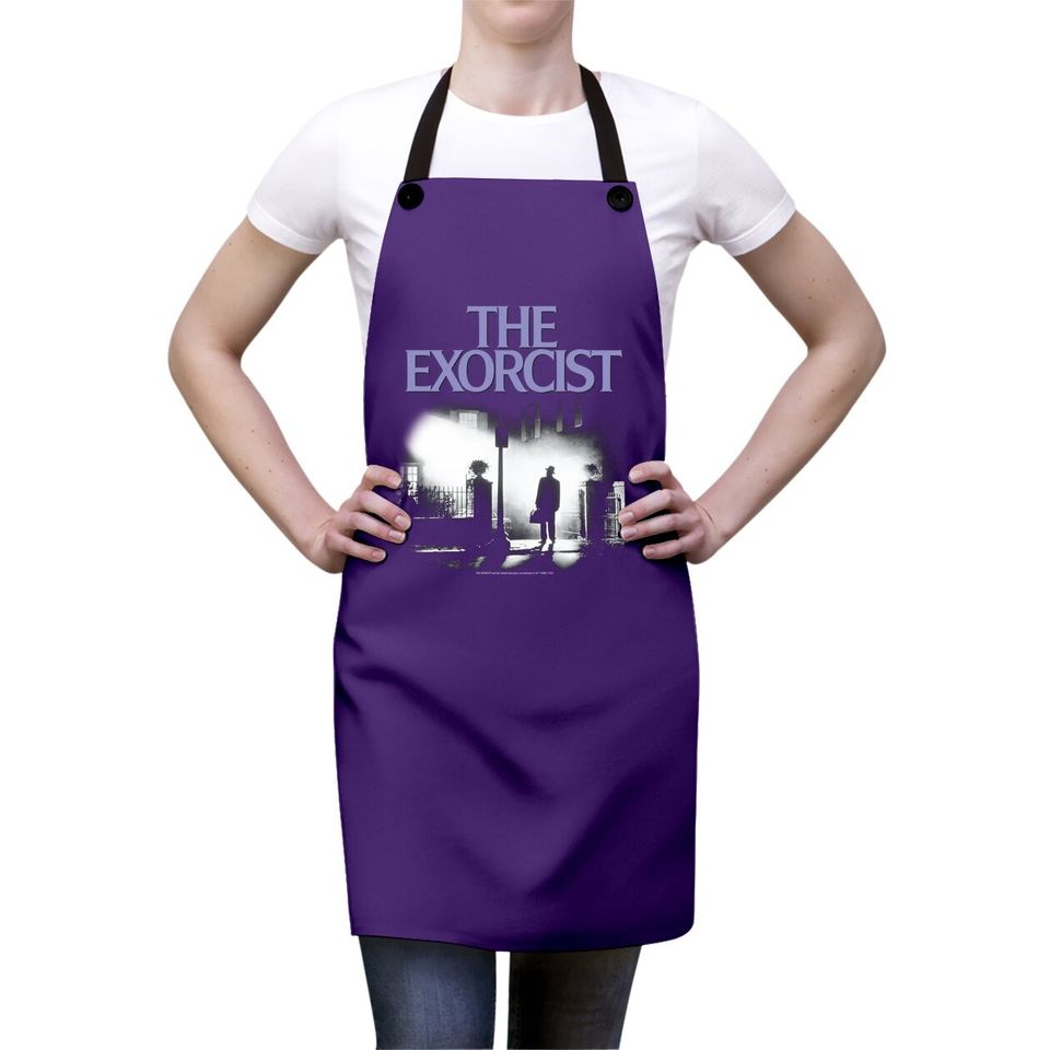 The Exorcist Purple Logo Apron