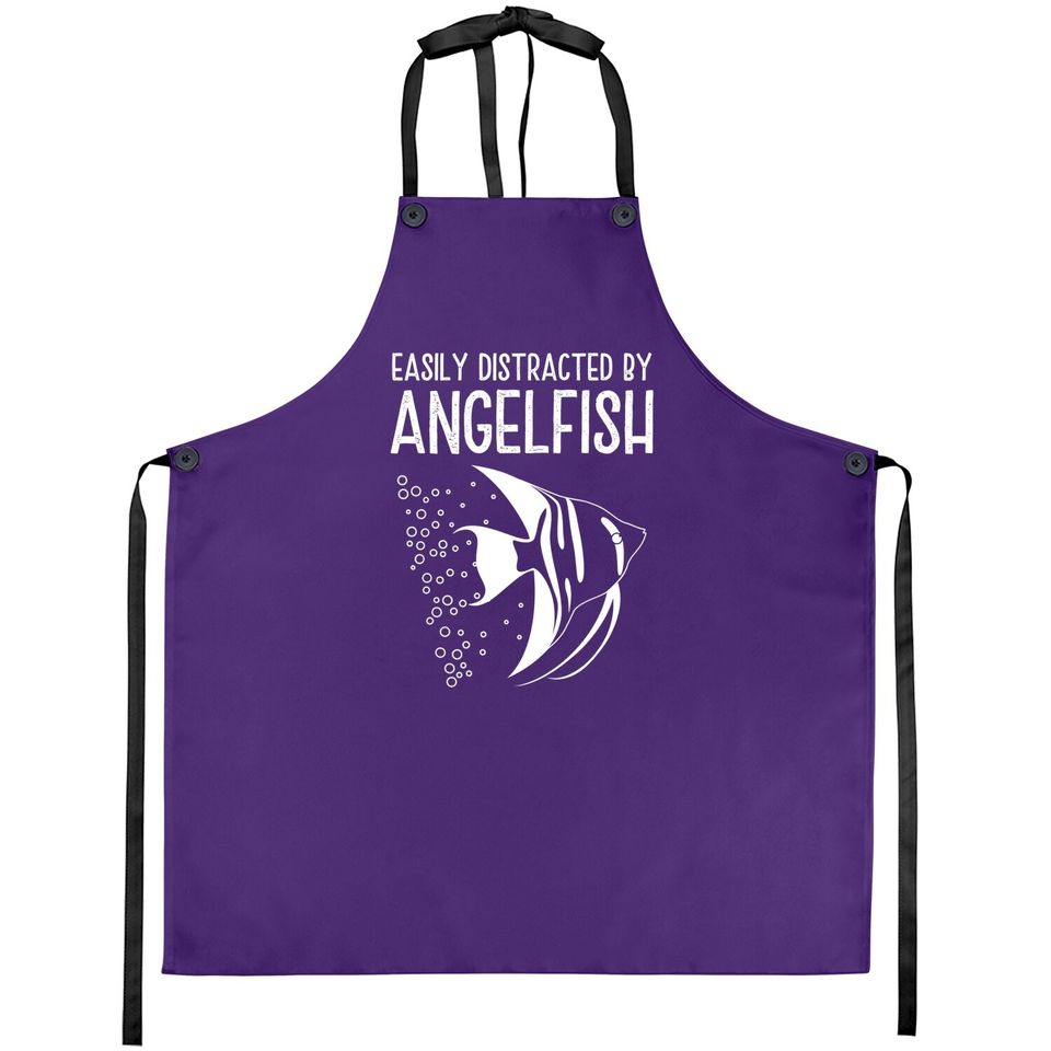 Vintage Angelfish Quotes For Fish Keepers Apron