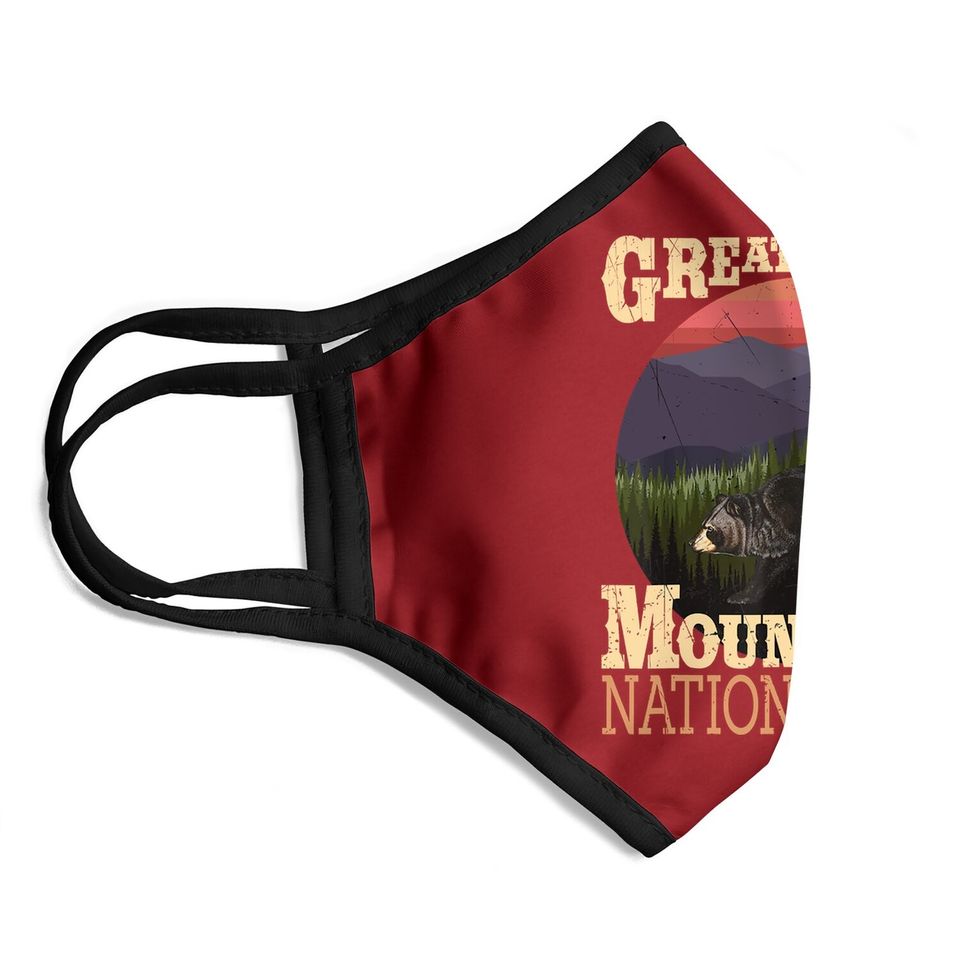 Great Smoky Mountains National Park - Hiking & Camping Face Mask