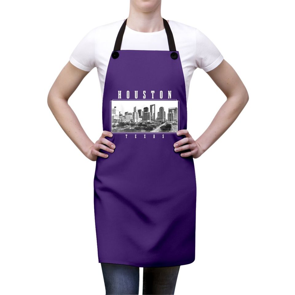 Houston Skyline Texas Pride Vintage Houston Apron