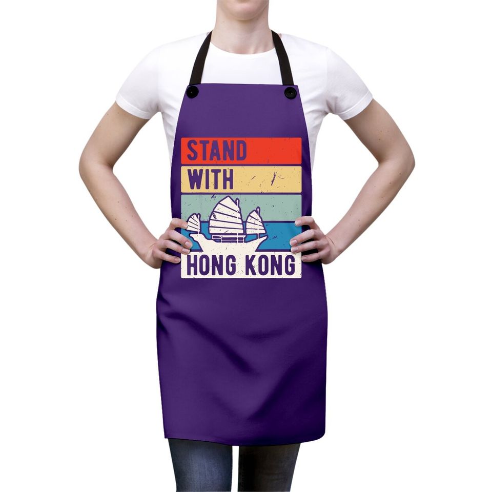 Stand With Hong Kong No China Extradition Protest Apron