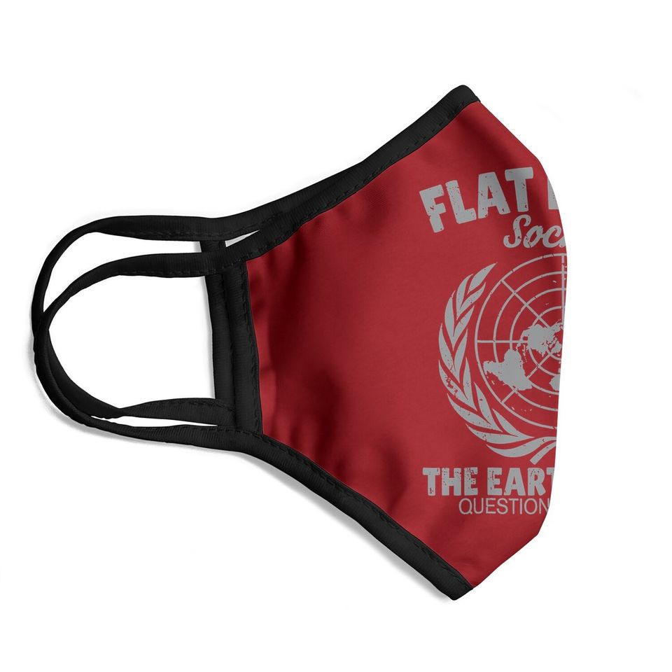 Flat Earth Society Face Mask