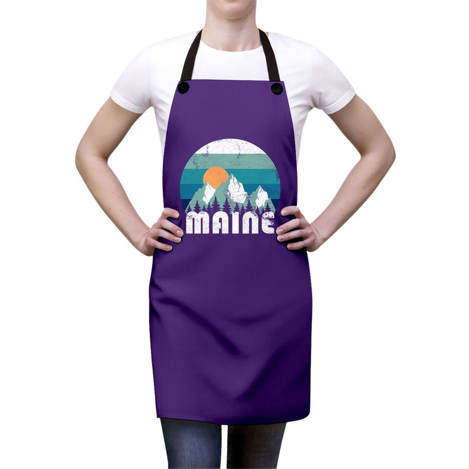 Maine State Retro Vintage Apron