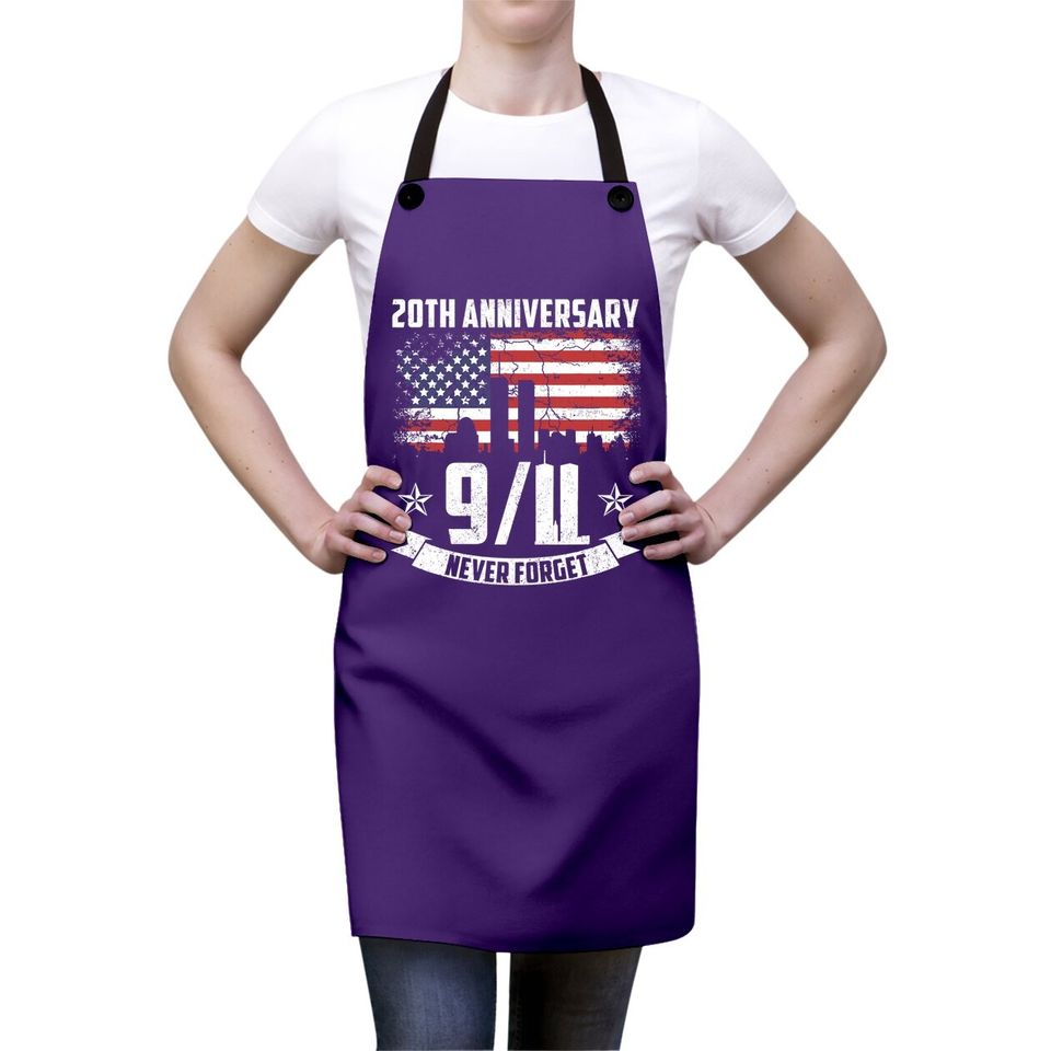 Patriot Day 2021 Never Forget 9-11 20th Anniversary Apron