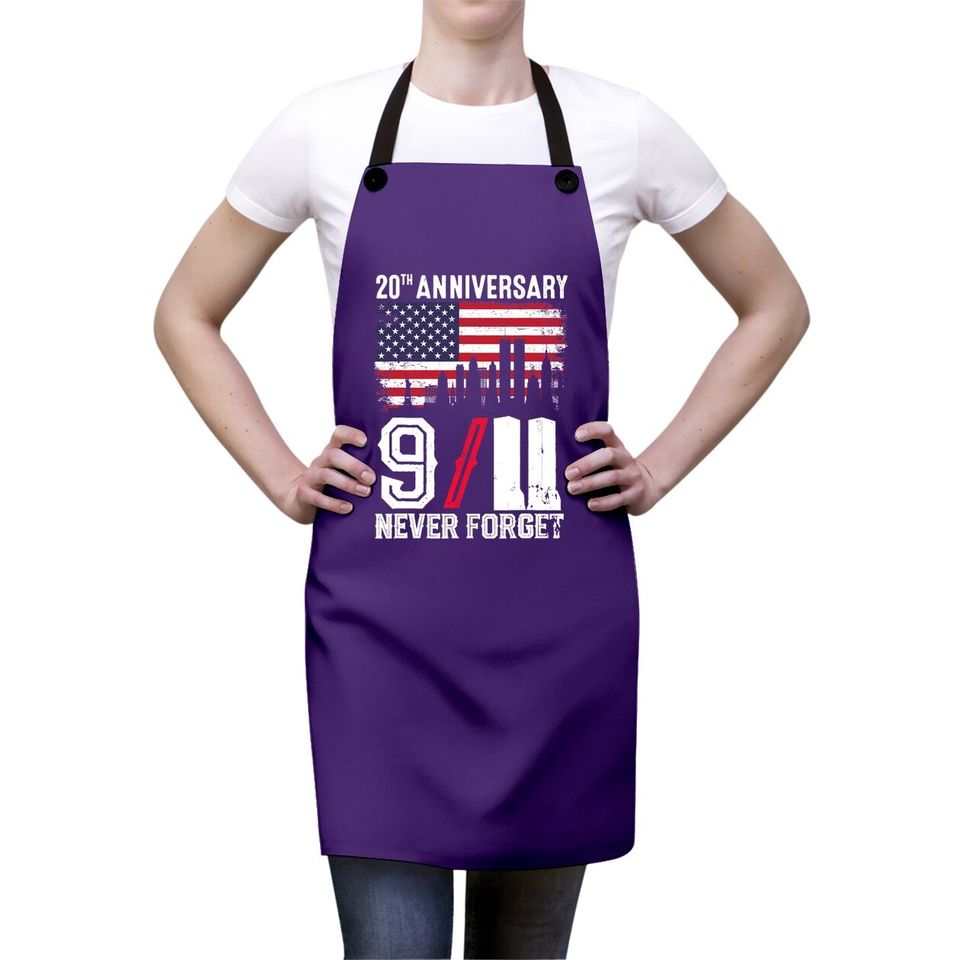 Never Forget 9/11 20th Anniversary Patriot Day 2021 Apron