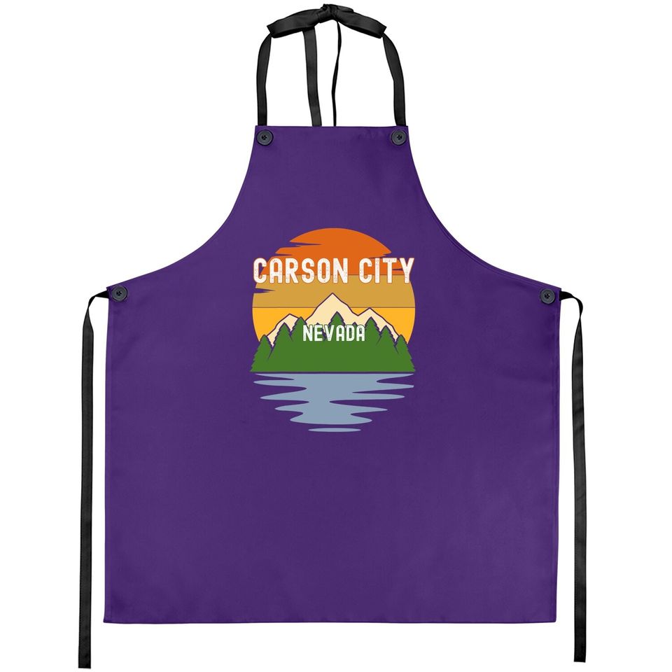 From Carson City Nevada Vintage Sunset Apron