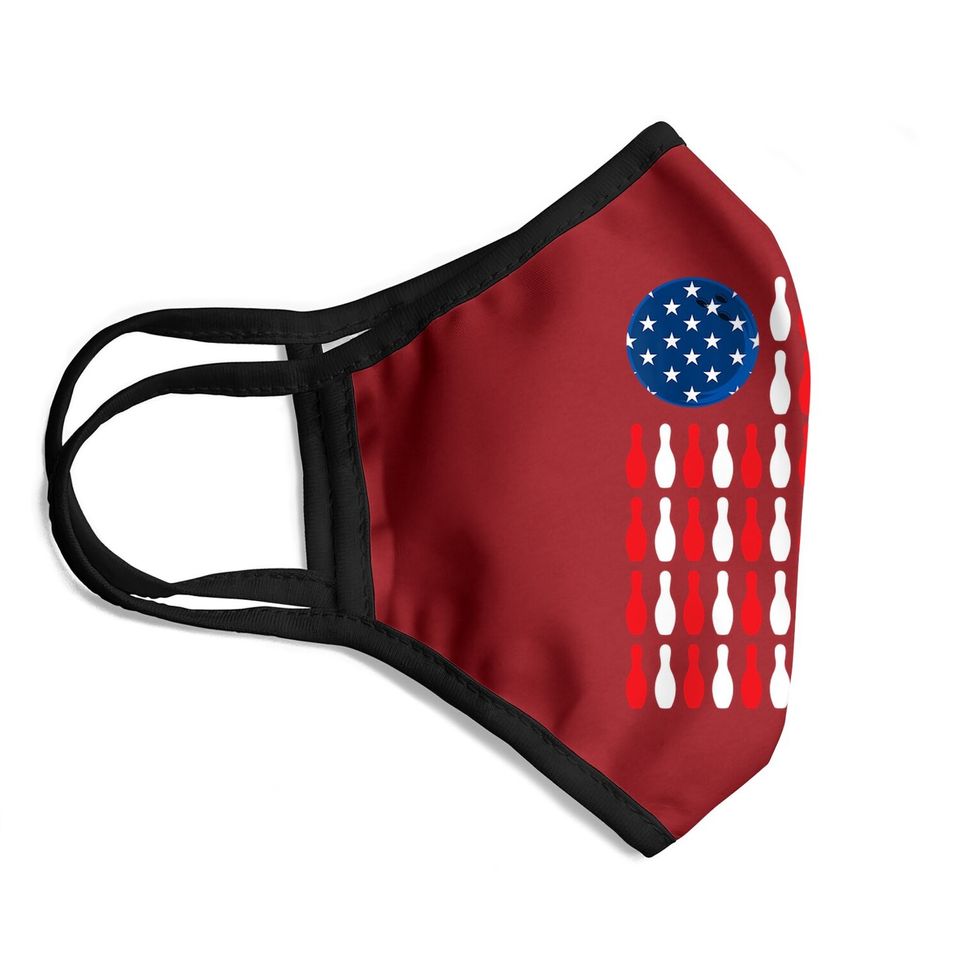 American Flag - Patriotic Bowler & Bowling Face Mask