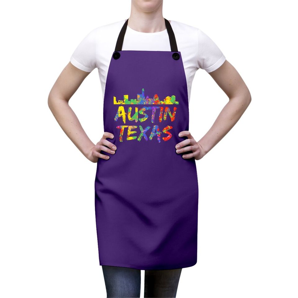 Austin Texas Skyline Apron