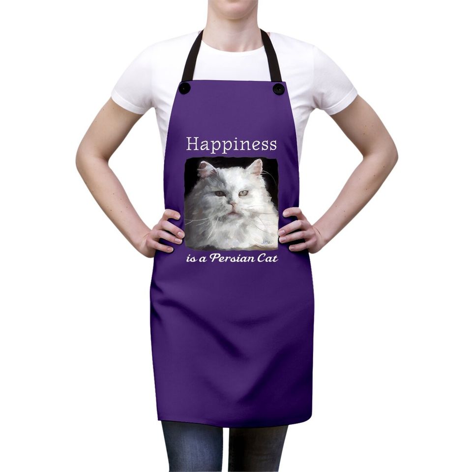 Happiness Is A Persian Cat Apron