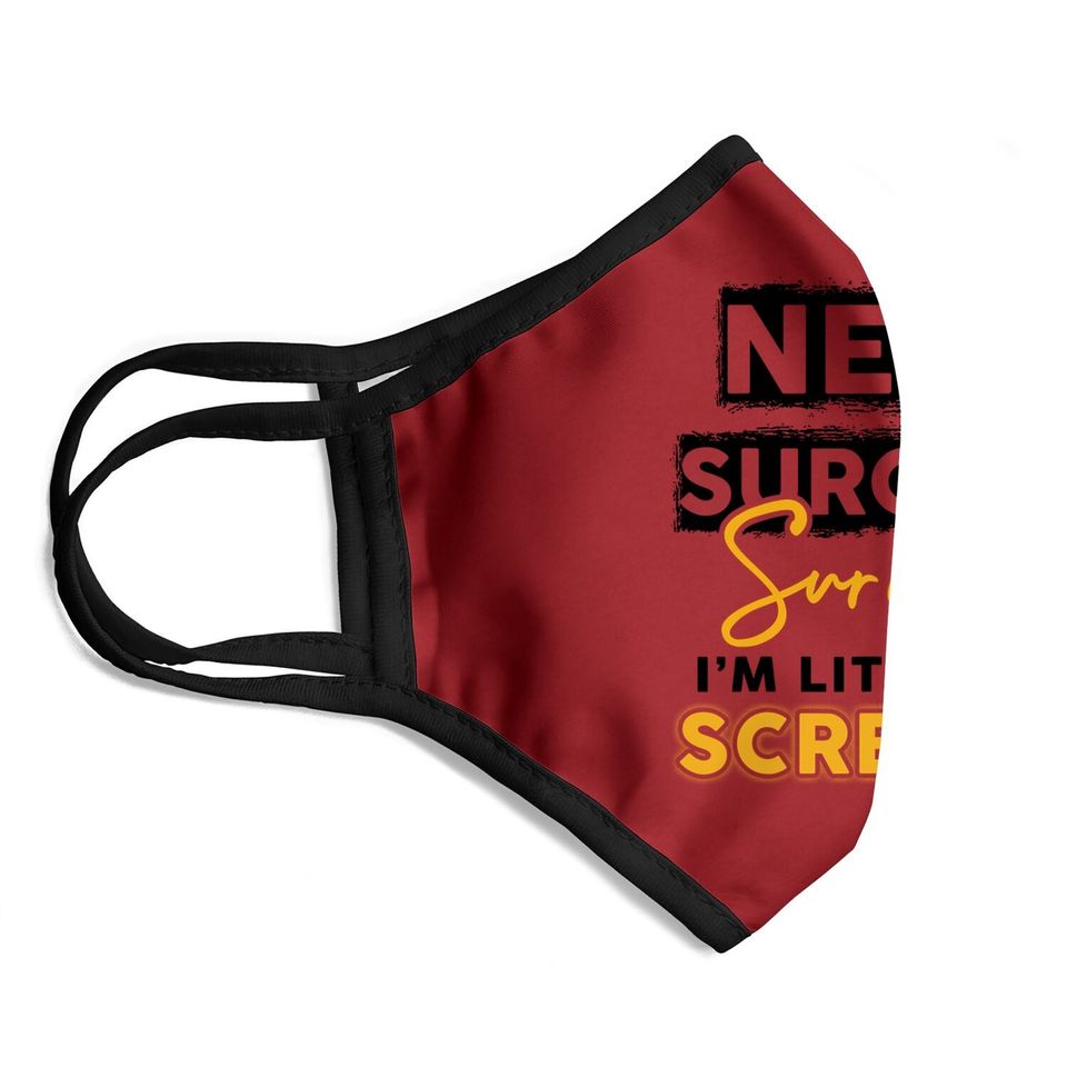 Neck Surgery Survive Implant Survivor Recovery Gifts Face Mask