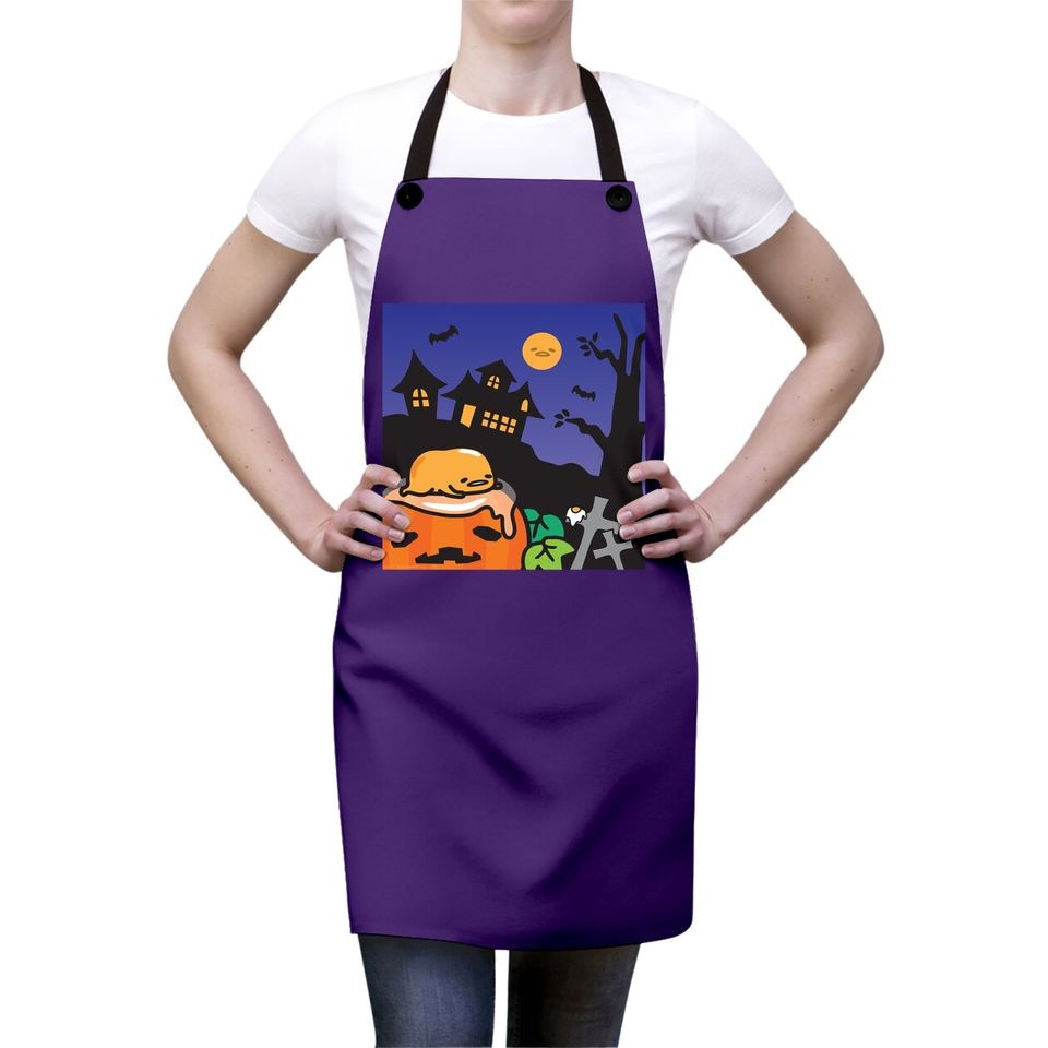Gudetama Haunted House Halloween Apron