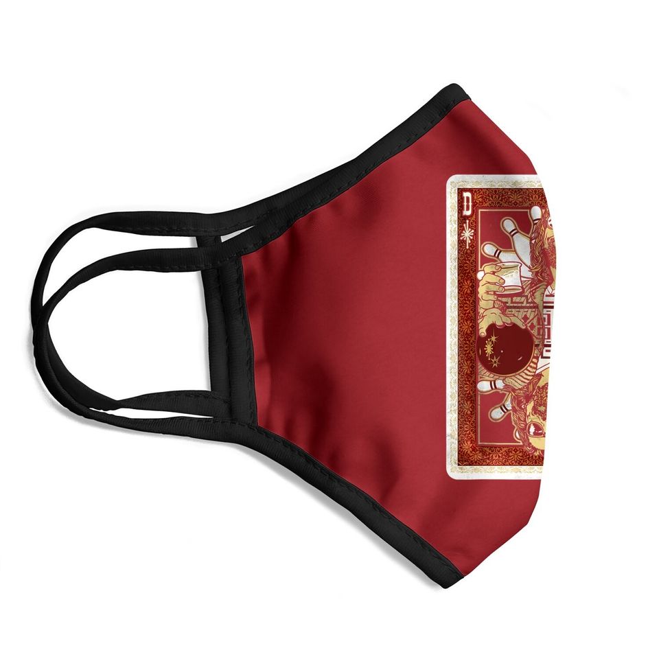 The Big Lebowski The Dude Abides Playing Card Face Mask