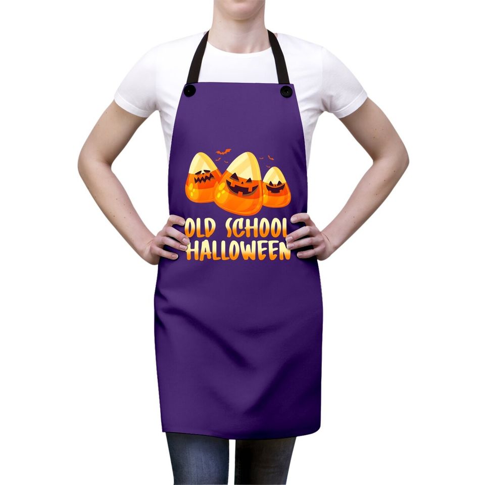 Old School Halloween Candy Corn Apron