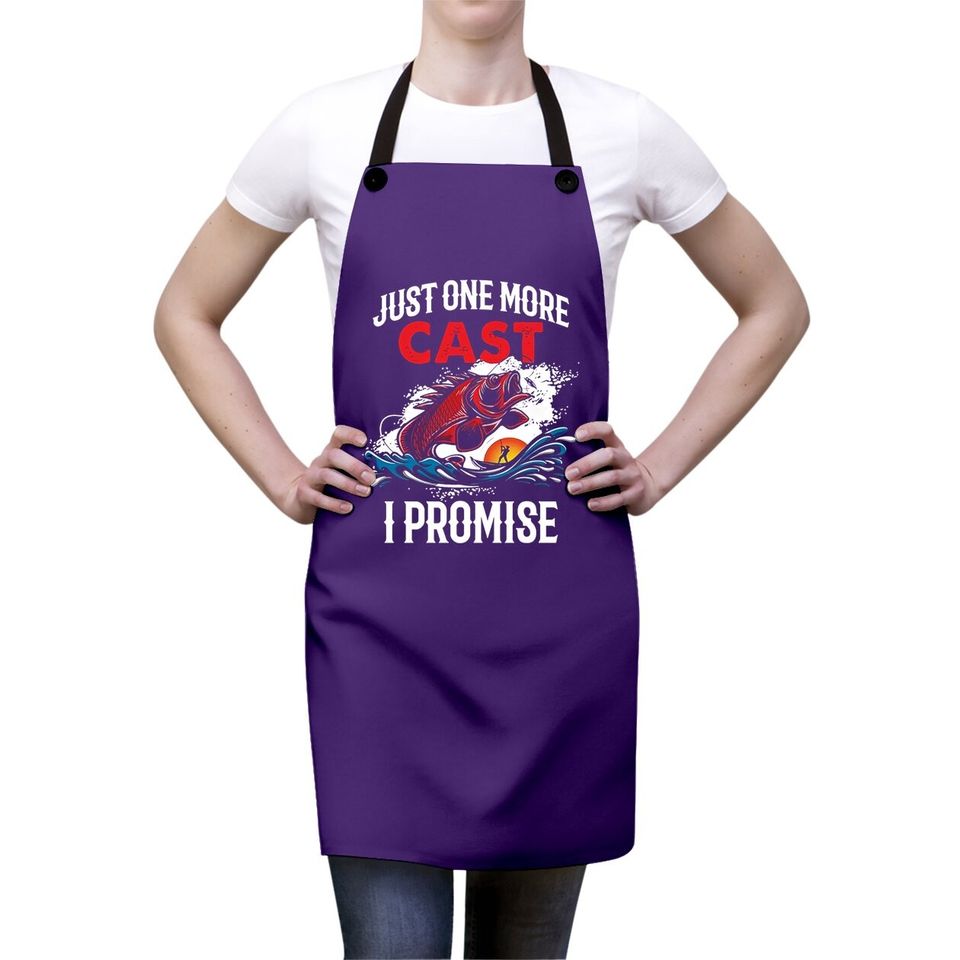 Just One More Cast I Promise Bass Fish Apron