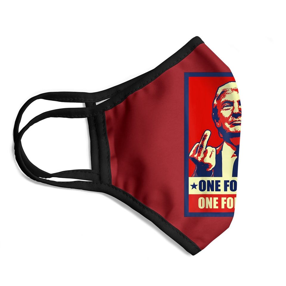 Trump Middle Finger Biden Harris Republican American Flag Face Mask
