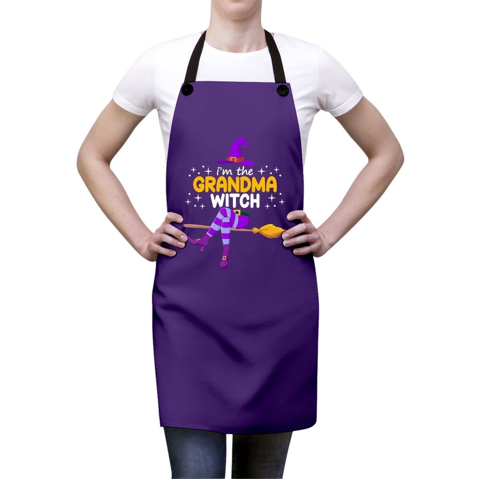 Im The Grandma Witch Halloween Family Matching Group Costume Apron