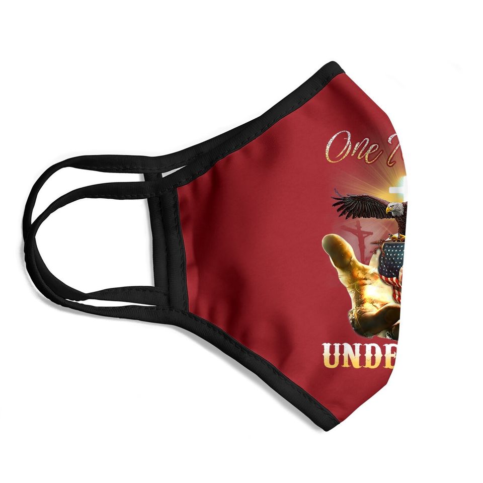 Eagle Usa Christian Patriot One Nation Under God Face Mask
