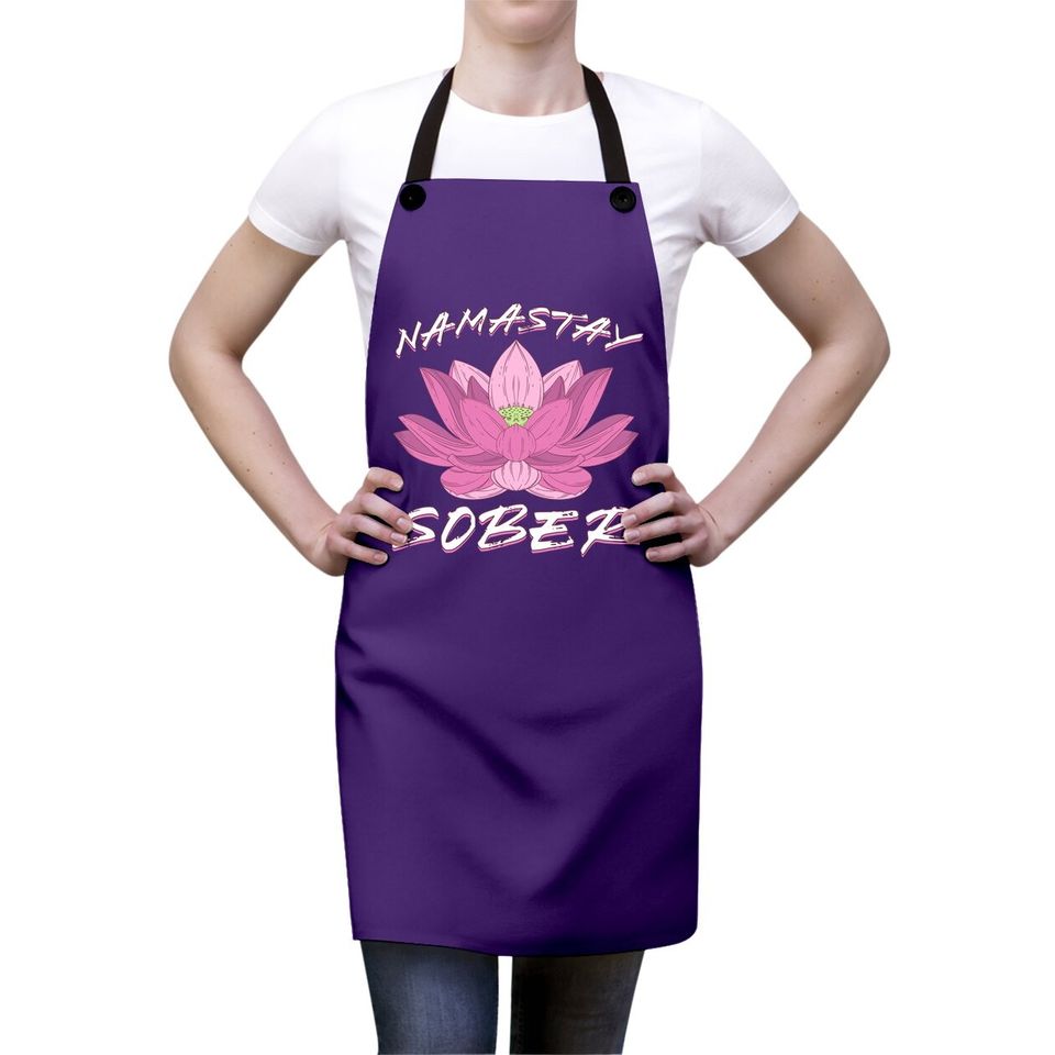 Normalize Sobriety 12 Aa Na Living Recovering Namastay Sober Apron