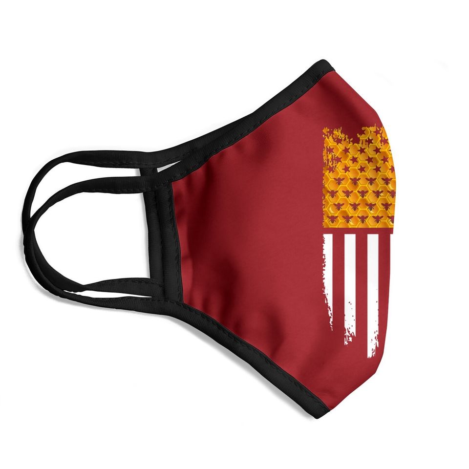 American Flag Beekeeping - Beekeeper - Honey Bee Face Mask
