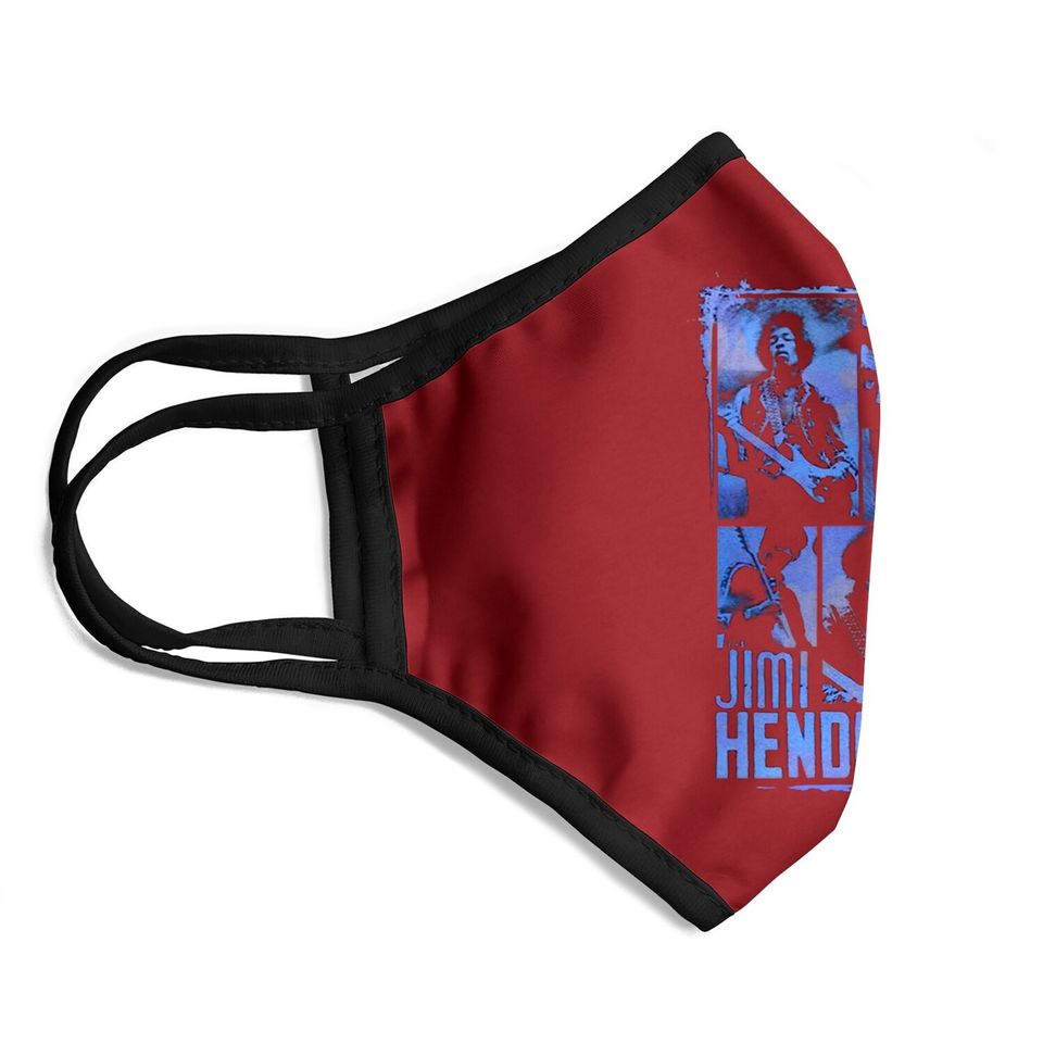 Jimi Hendrix - Boxes Face Mask