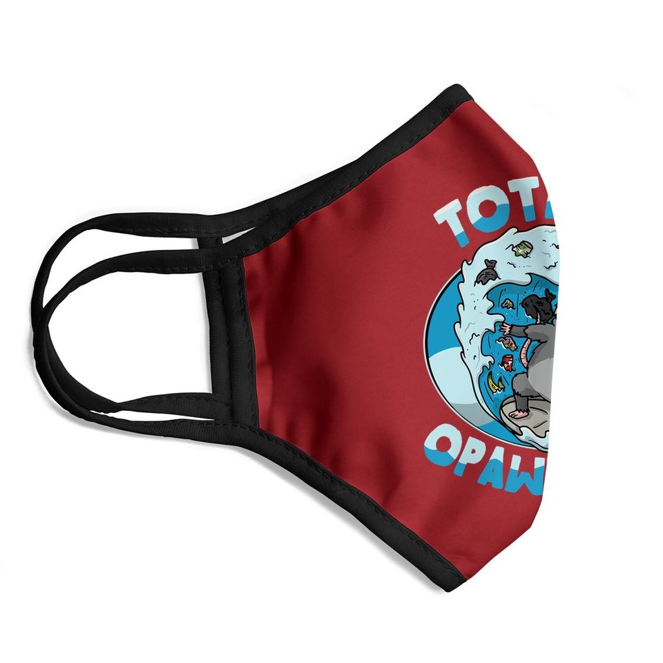 Funny Opossum Possum Totally Opawesome Surfing Face Mask