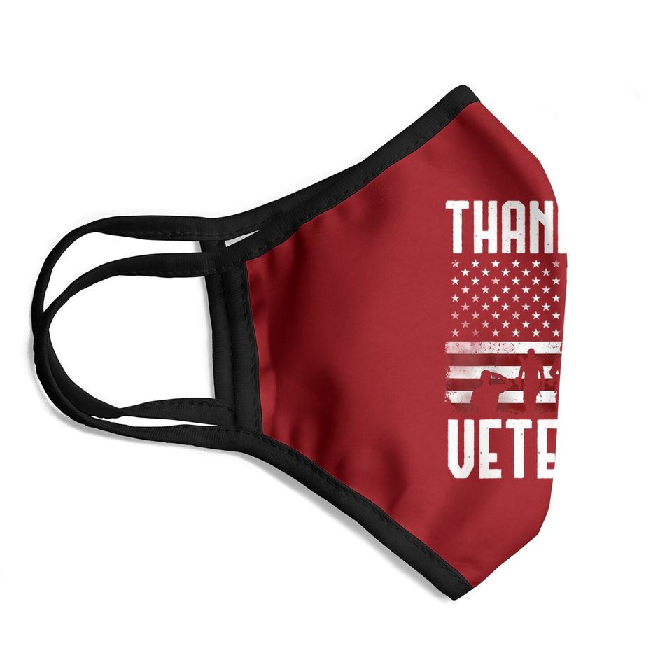 Thank You Veterans Face Mask