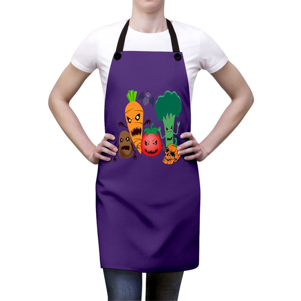 Scary Halloween Vegetables Classic Apron