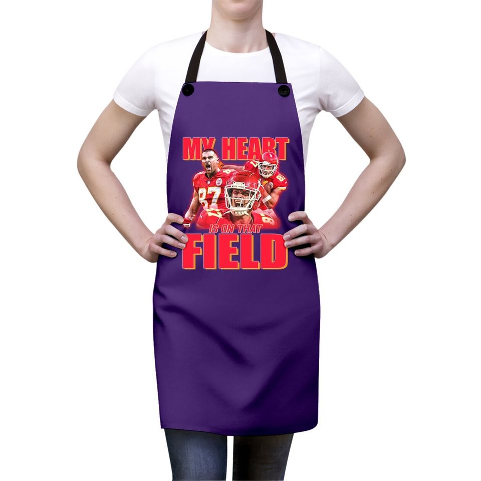 Travis Kelce My Heart Is On That Field Apron