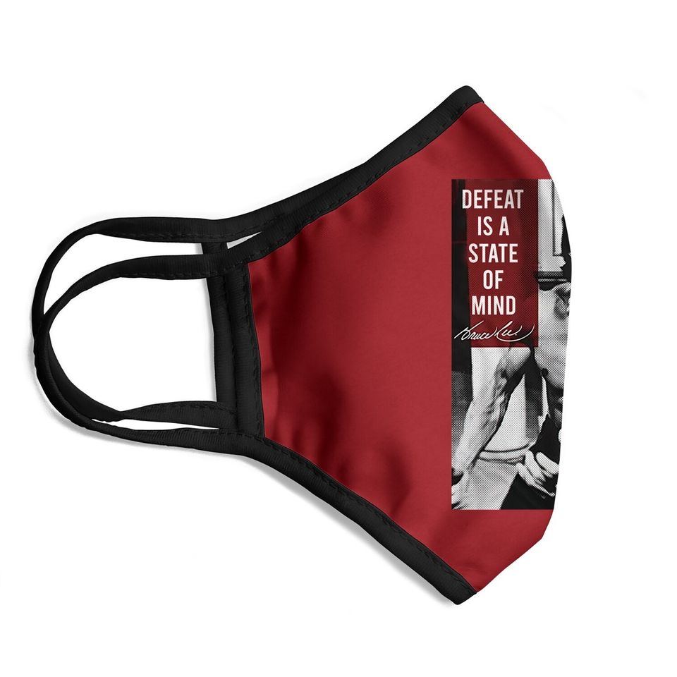 Bruce Lee Quote Chinese Martial Arts Icon Face Mask