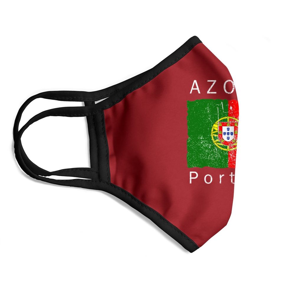 Azores Islands Portuguese Flag Face Mask I Love Portugal Face Mask