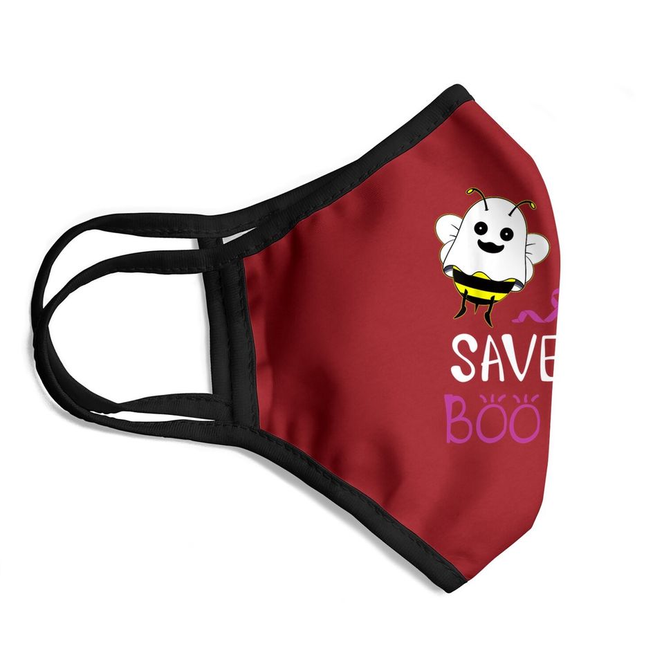 Save The Boo Bees Face Mask Breast Cancer Awareness Halloween Face Mask