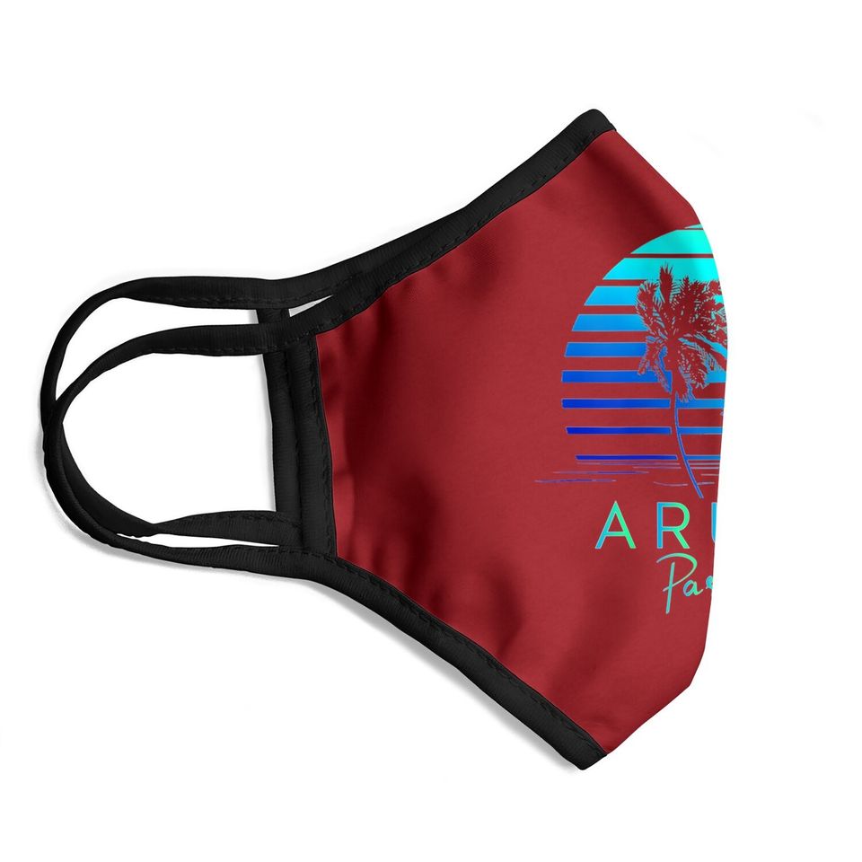 Aruba Beach Tropical Vibes Vacation Souvenir Face Mask